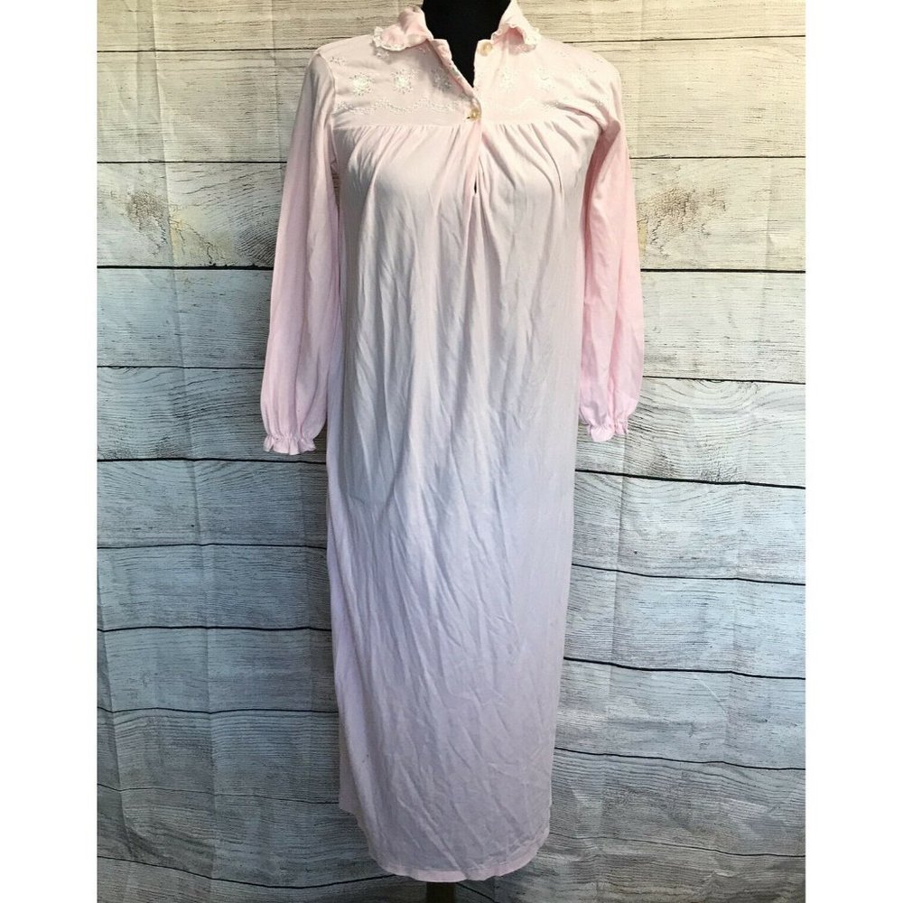 Philmaid Vintage House Pajama Dress Gown Sz Small